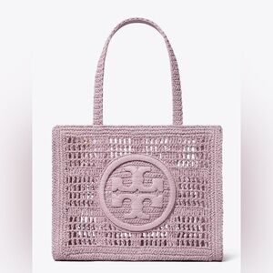 NWT Tory Burch Pale Purple Small Ella Hand-Crocheted Tote